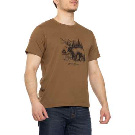 Eddie Bauer Throwback Camp Graphic T-Shirt - Short Sleeve in Hazelnut