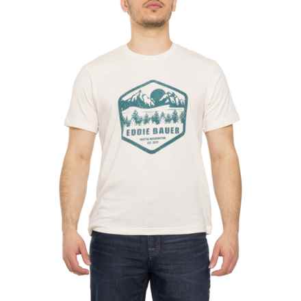 Eddie Bauer Throwback Camp Graphic T-Shirt - Short Sleeve in Ivory 3