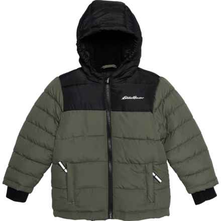 Eddie Bauer Toddler Boys Quilted Heavyweight Jacket - Insulated in Beetle