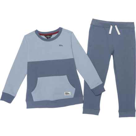Eddie Bauer Toddler Boys Sweater and Jogger Set in Blue