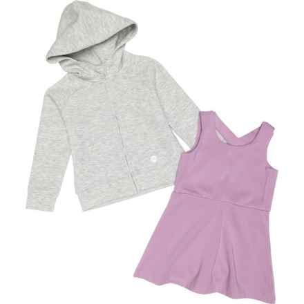Eddie Bauer Toddler Girls Dress and Hoodie Set - Sleeveless in Lavender Aura