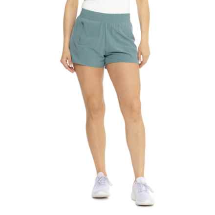 Eddie Bauer Trail Run Shorts - Built-in Liner Shorts in Atlantic