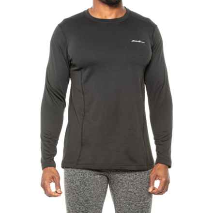Eddie Bauer Trek Fleece Base Layer Top - UPF 50, Long Sleeve in Black