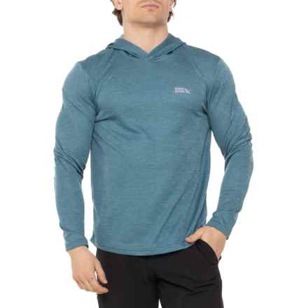 Eddie Bauer Tremont Thermal Hooded Shirt - Long Sleeve in Heather Bluestone