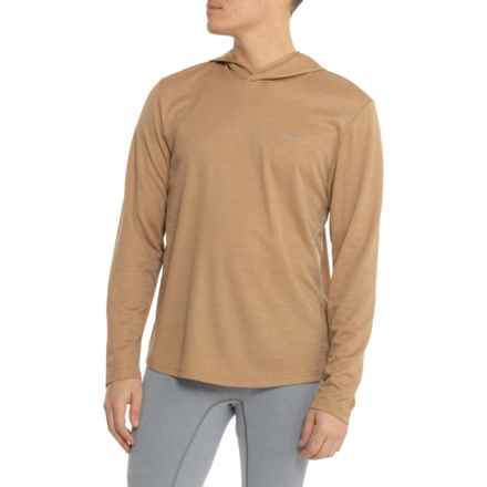 Eddie Bauer Tremont Thermal Hooded Shirt - Long Sleeve in Heather Incense