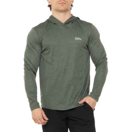 Eddie Bauer Tremont Thermal Hooded Shirt - Long Sleeve in Heather Laurel Wreath