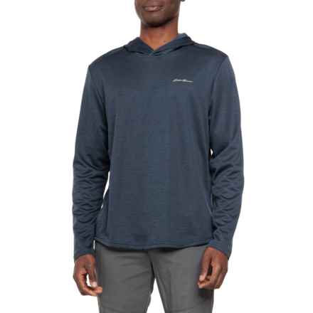 Eddie Bauer Tremont Thermal Hooded Shirt - Long Sleeve in Heather Outer Space