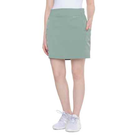 Eddie Bauer Twin River Stripe Woven Skirt in Chinois Green