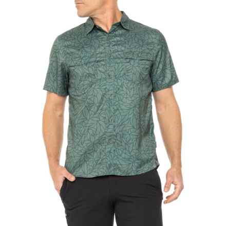 Eddie Bauer Vista Fishing Foliage Shirt - Short Sleeve in Laurel Wreath