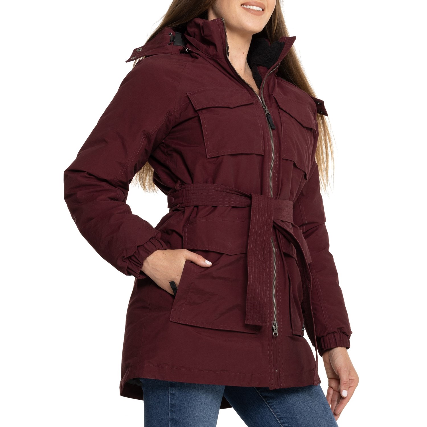 Eddie Bauer Stormdown 700 Goose Down Puffer popular Puffy Maroon Women’s Coat Jacket TXL