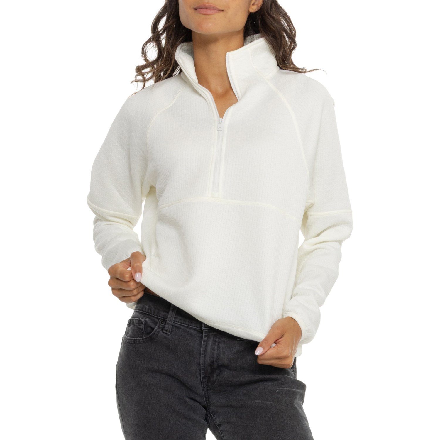 Eddie Bauer Windflower Shirt - Zip Neck - Save 50%