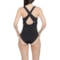 9RYPF_2 Eddie Bauer Wrap-Front One-Piece Swimsuit - UPF 50, Underwire