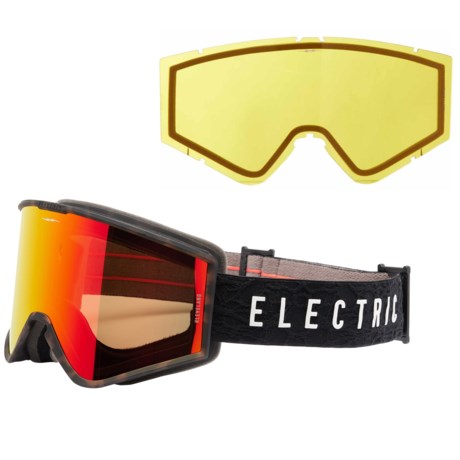 Electric Kleveland Ski Goggles - Extra Lens (For Men) in Red Chrome