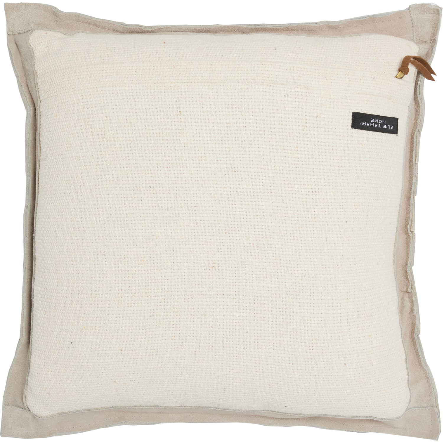 Elie Tahari Basketweave Throw Pillow - 18x18” - Save 30%