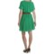 5073P_2 Ellen Tracy Crepe Square Neck Dress - Short Sleeve (For Women)