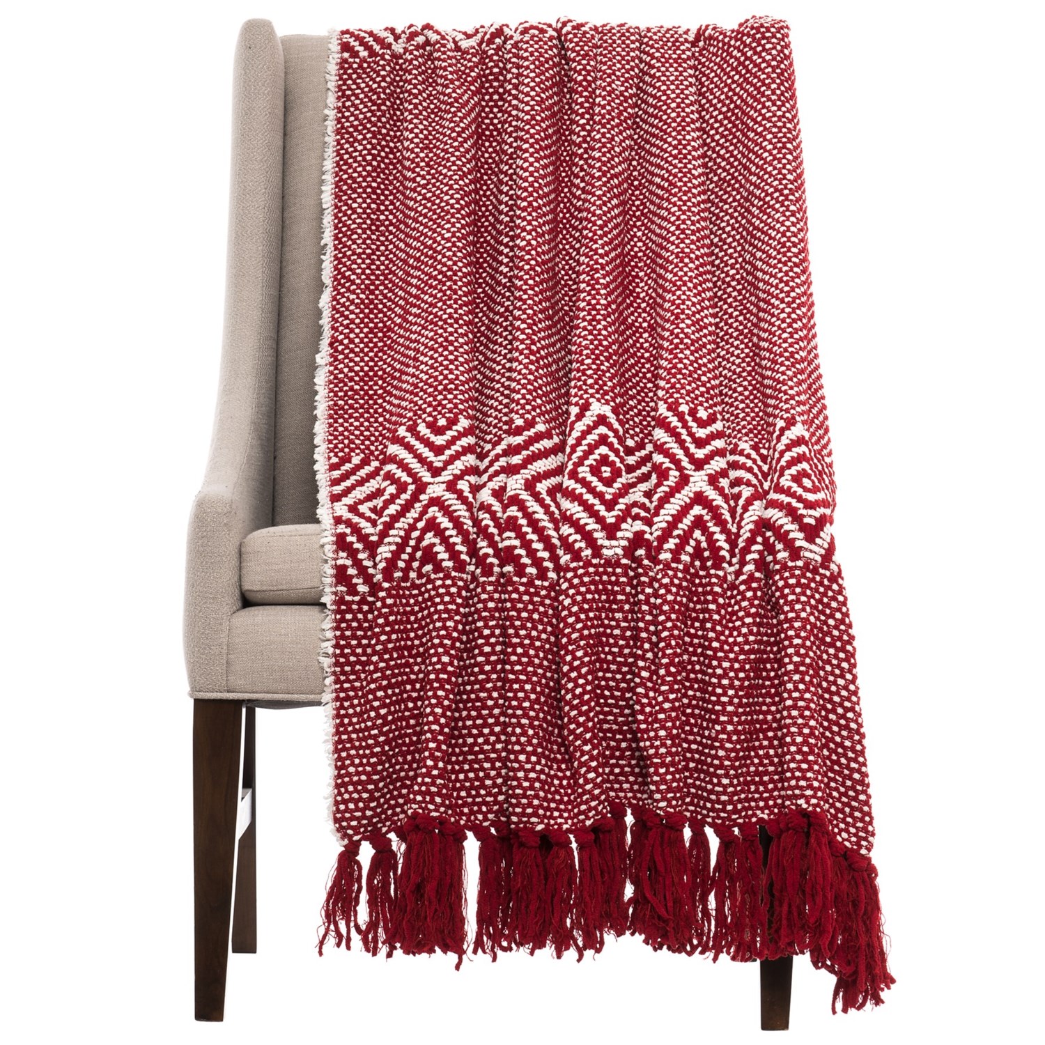 Ellen Tracy Diamond Eyes Throw Blanket 50x60” Save 80