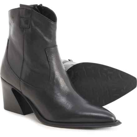 EMANUELE CRASTO Made in Italy Western-Style Boots - Leather (For Women) in Black