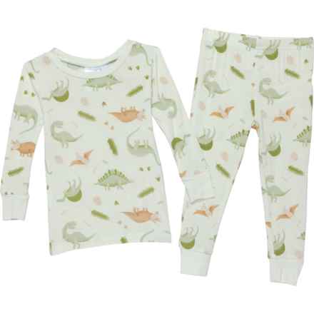 Emily & Oliver Infant Boys Dino Pajamas - Long Sleeve in Multi