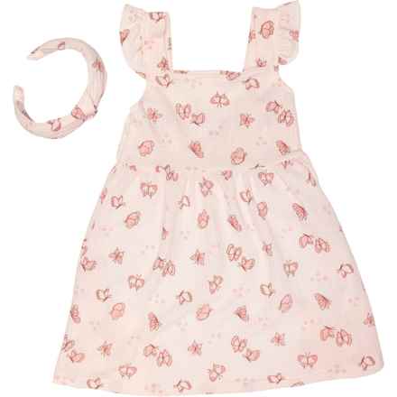 Emily & Oliver Toddler Girls Dress with Headband - Sleeveless in Multi
