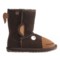 378XW_3 EMU Australia Monkey Tail Suede Boots - Merino Wool Lined (For Little Girls)