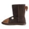 378XW_4 EMU Australia Monkey Tail Suede Boots - Merino Wool Lined (For Little Girls)