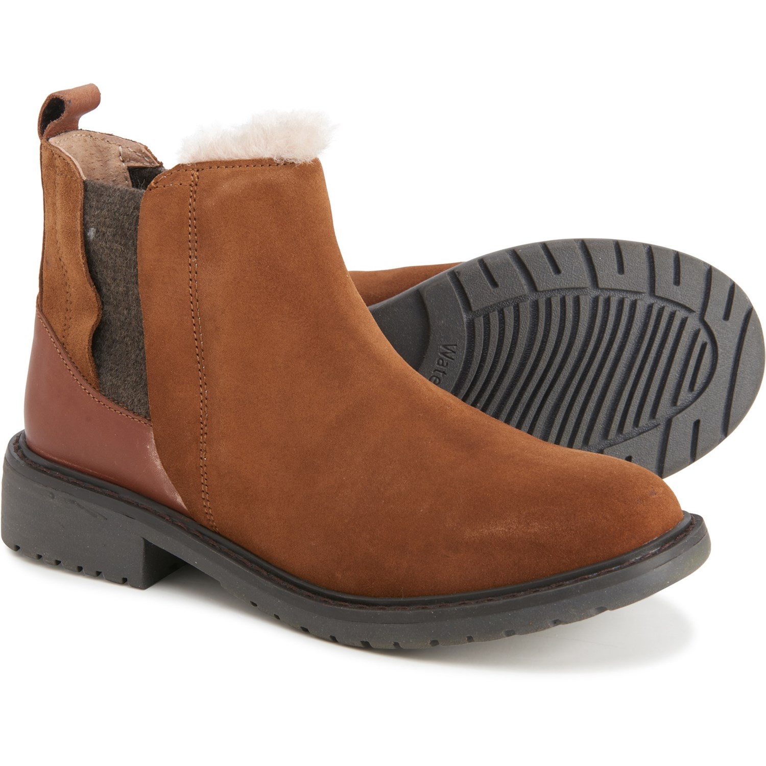 merino wool lined chelsea boots