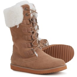 Emu Ridge Grace Water Resistant Wool Blend Mid Women's Boots (Chestnut)