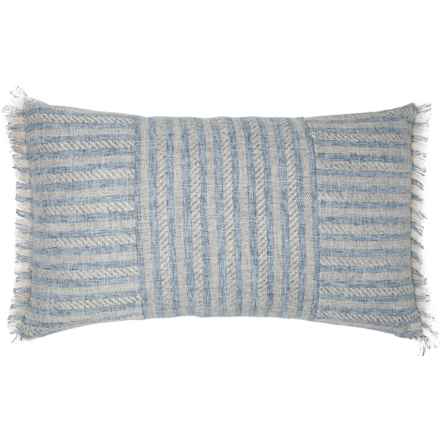 Enchante Striped Throw Pillow - 14x24” in Blue