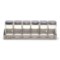 8511C_2 Endurance RSVP International  Spice Rack - 6 Glass Containers