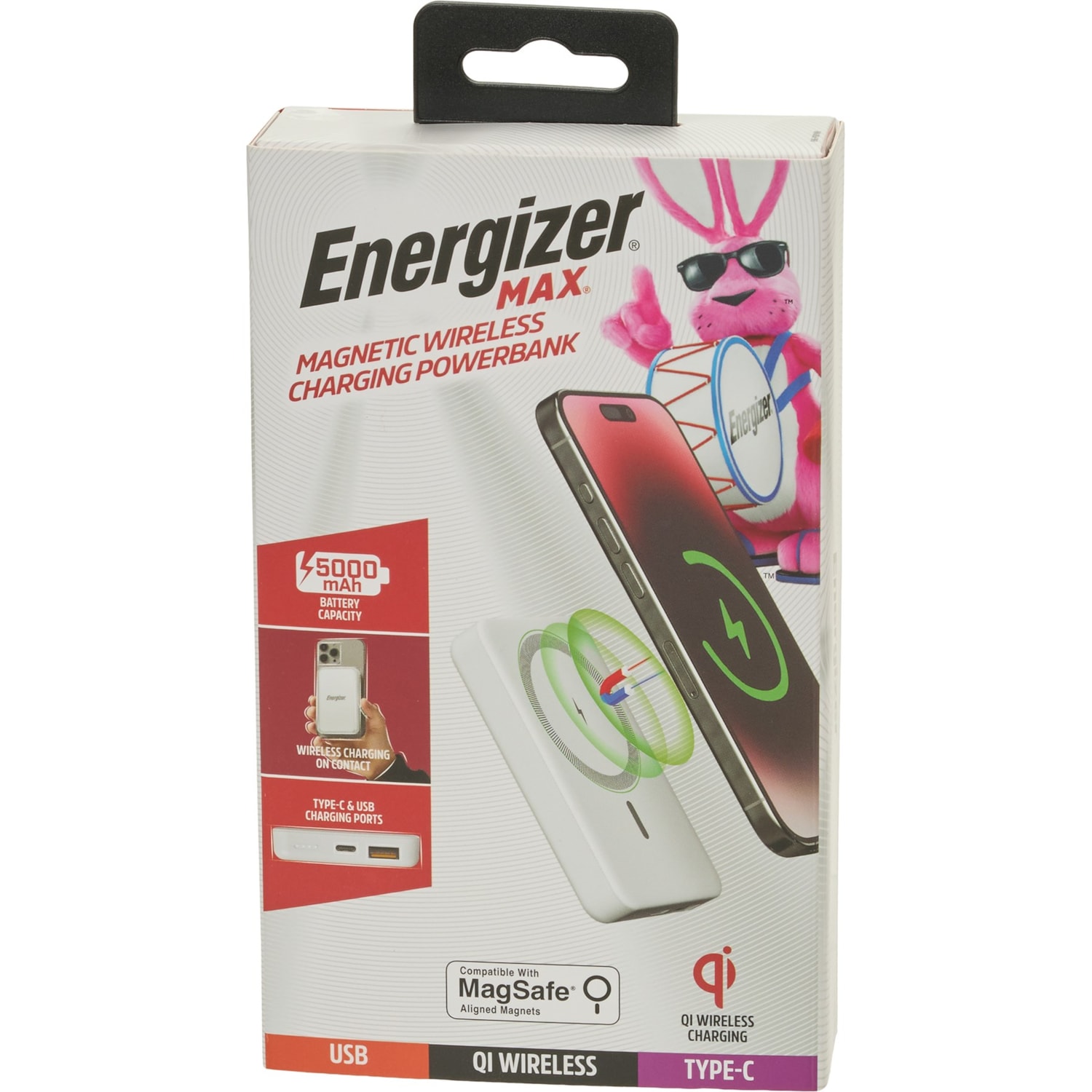 Energizer MagSafe and USB-C Power Bank - 5000 mAh - Save 52%