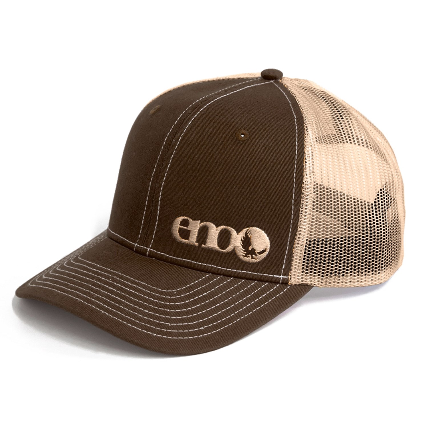 khaki trucker hat