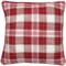 481HP_2 EnVogue Holiday Deer Plaid Throw Pillow - 20x20”, Feathers