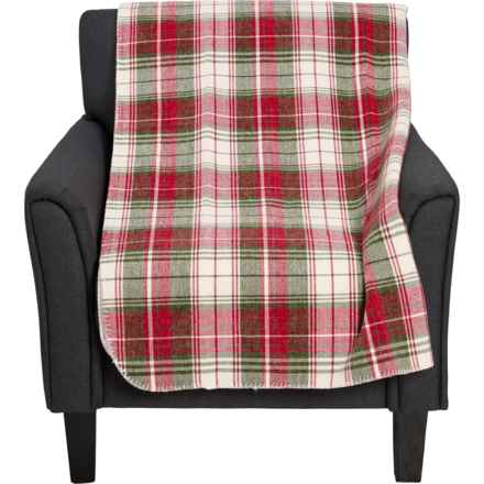 EnVogue Jacquard Chenille Faux-Fur Throw Blanket - 50x70” in Lica Plaid