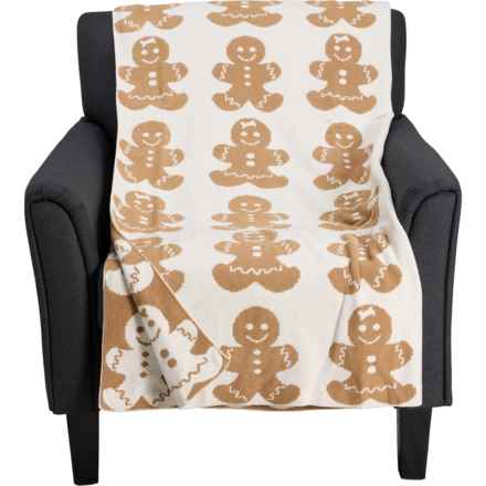 EnVogue Snuggle Knit Chenille Throw Blanket - 50x70” in Gingerbread