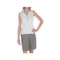 6718A_2 EP Pro Tour Dry Jersey Y-Neck Polo Shirt - Sleeveless (For Women)