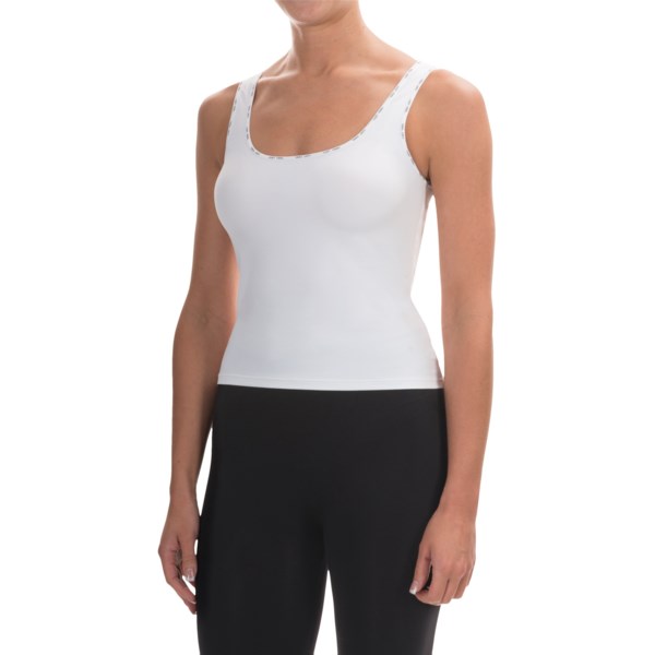 Calida Identity Stretch Jersey Shirt   Sleeveless (For Women)   WHITE (38 )