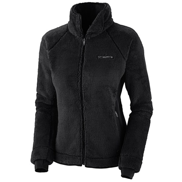 Columbia Sportswear Pearl Plush II Jacket   Fleece  (For Women)   BLACK/BLACK (L )