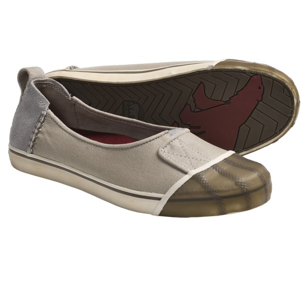 Sorel Sentry Canvas Slip On Shoes (For Women)   SILVER LINING (9 )
