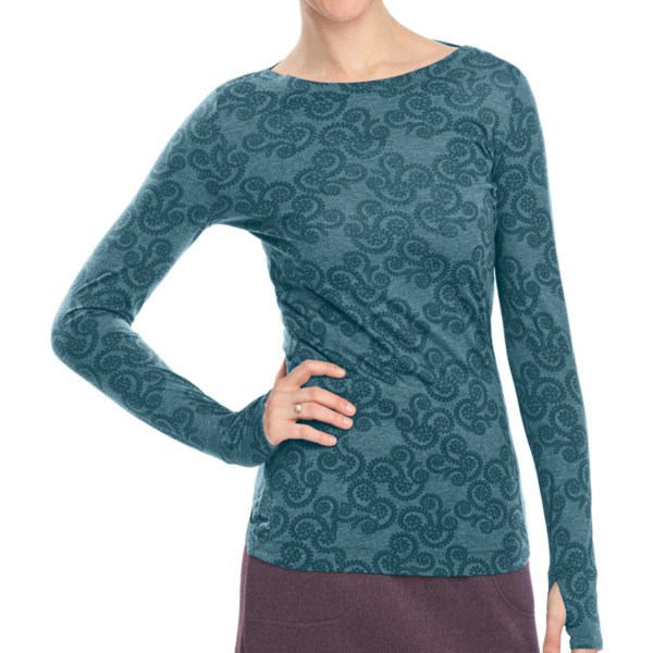 Woolrich Printed Journey Shirt   Long Sleeve (For Women)   ATLANTIC (L )