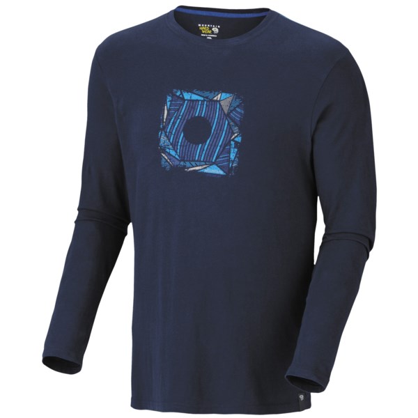 Mountain Hardwear Abstract Hex Classic T Shirt   Long Sleeve (For Men)   COLLEGIATE NAVY (L )