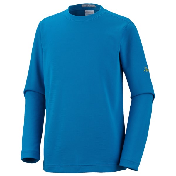 Columbia Sportswear Bug Shield Shirt   UPF 50  Long Sleeve (For Little Boys)   COMPASS BLUE (4/5 )