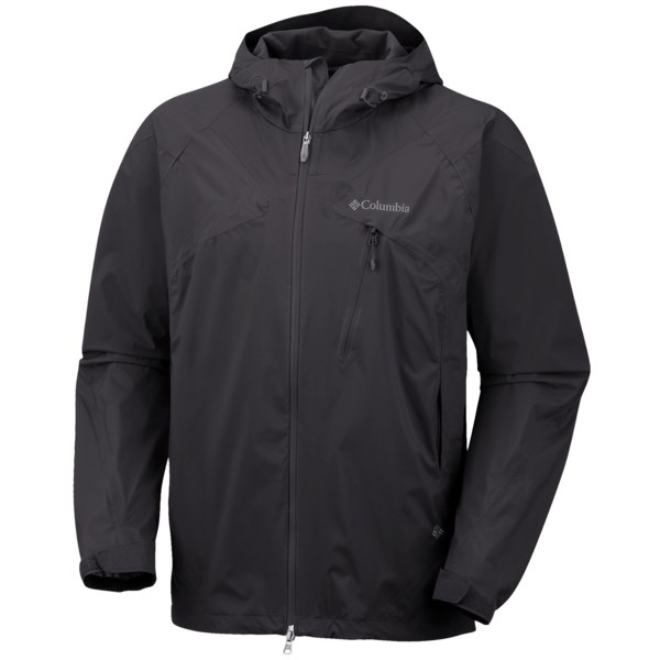 Columbia Sportswear Tech Attack Shell Jacket   Waterproof (For Men)   BLACK (L )