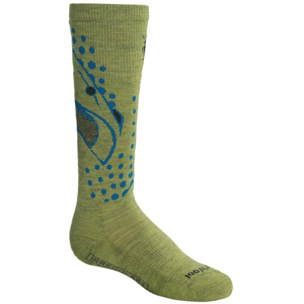 SmartWool Wintersport Shark Socks   Merino Wool (For Kids and Youth)   GRAPHITE (XS )