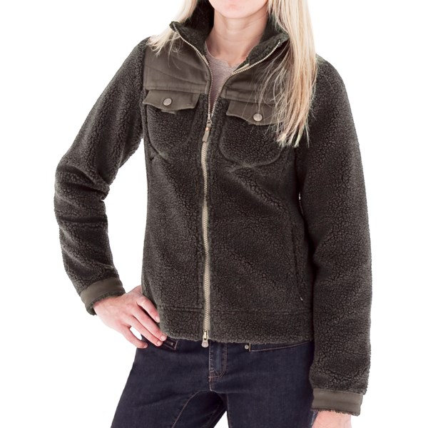 Royal Robbins Tumbled About Jacket   Sherpa Fleece (For Women)   PETRIFIED OAK (M )