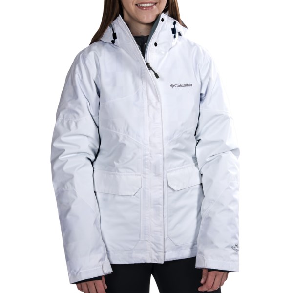 Columbia Sportswear Parallel Peak Omni Heat(R) Interchange Jacket   3 in 1 (For Women)   WHITE LUMBERJACK PLAID (S )