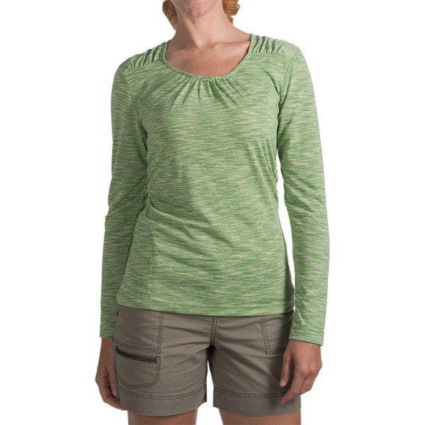 Woolrich Constellation Jersey Shirt   Scoop Neck  Long Sleeve (For Women)   AVOCADO (L )