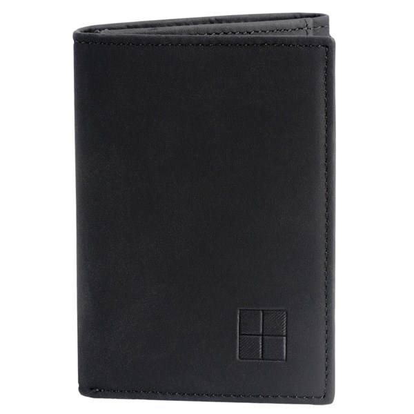 Woolrich Tri Fold Wallet   Tuscan Leather   BLACK ( )