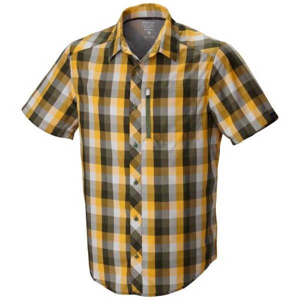 Mountain Hardwear Mac Loud Shirt   Short Sleeve (For Men)   STONE GREEN (L )
