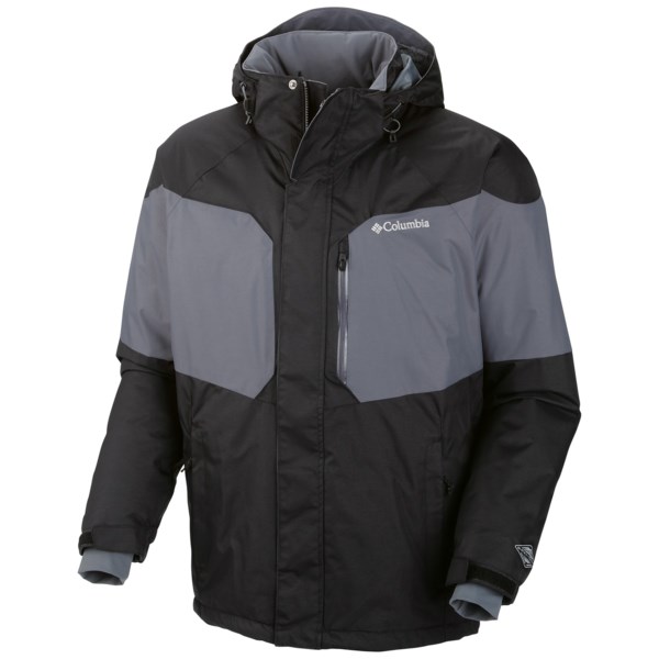 Columbia Sportswear Cubist III Omni Heat(R) Omni Tech(R) Jacket   Waterproof  Insulated (For Men)   BLACK (2XL )