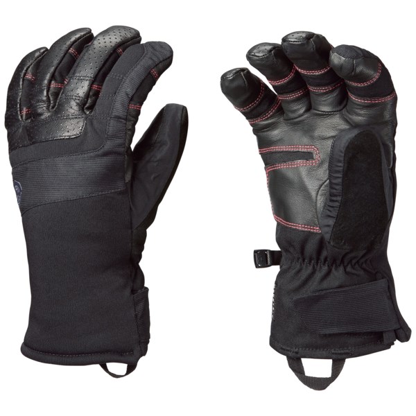 Mountain Hardwear Snowrilla Gloves   Waterproof  Insulated (For Women)   BLACK (M )